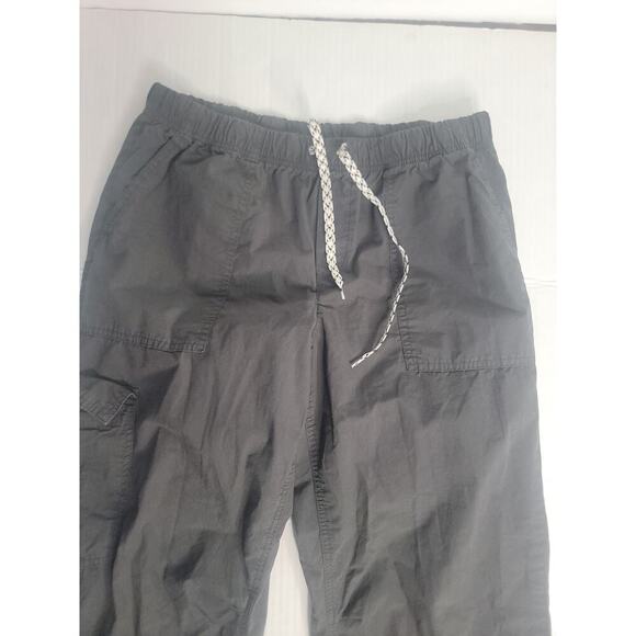 Aerie Pants Womens Medium Wide Leg Cropped Ankle Pull On Elastic Waist Gorpcore - Picture 3 of 9